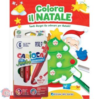 Colora il Natale Tanti disegni da colorare per Natale Ediz. a colori Con 6 pennarelli Jumbo Carioca