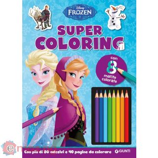 Frozen. Super Coloring. con Adesivi. con 8 Matite