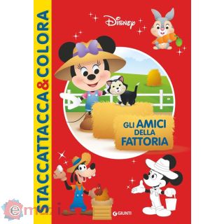Gli Amici della Fattoria. Staccattacca & Colora. con Adesivi. Ediz. Illustrata