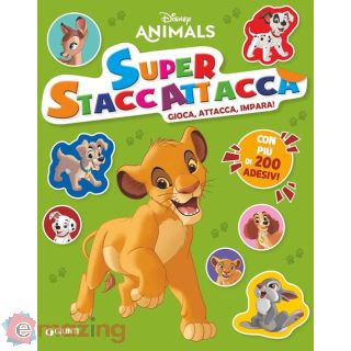 Disney Animals. Super Staccattacca. Gioca, Attacca, Impara con Più di 200 Adesivi. Ediz. a Colori