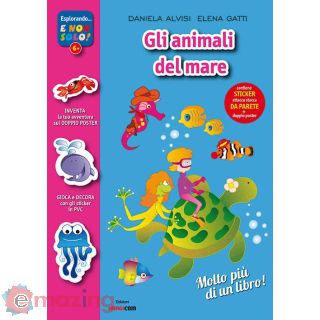 Animali Mare Oceano. con Adesivi. con Poster. Ediz. Illustrata