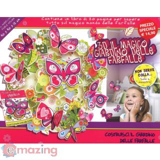 3D il magico giardino delle farfalle. Con gadget