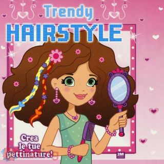 Trendy Hairstyle. Rosa. con Gadget