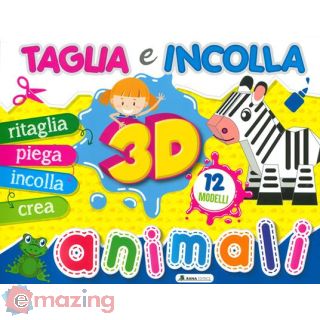 Animali 3d. Taglia e Incolla. Ediz. a Colori