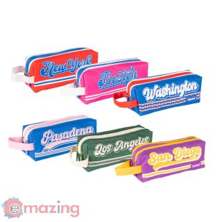 Astuccio Bustina portapenne College 2 Zip Assortito