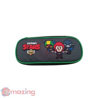 Astuccio Ovale Brawl Stars Nero/verde