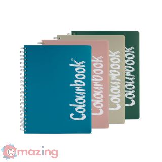 Colourbook Quaderno 5mm Spiralato A4 - Cool Gray