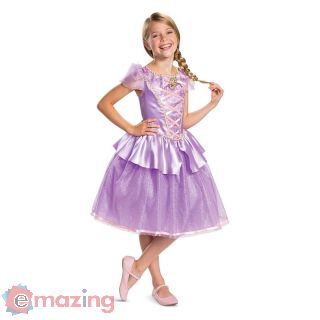 Vestito Rapunzel Deluxe Taglia M 7/8 Anni