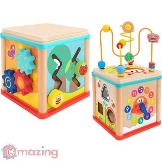 Cubo Multiattivita' in Legno 16 Cm