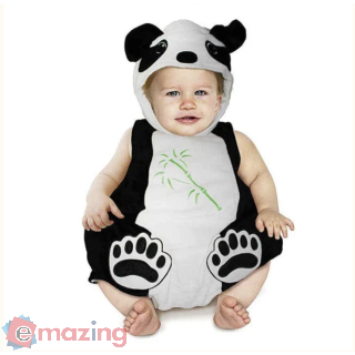 Vestito Panda Saccotto Taglia 6/12 Mesi