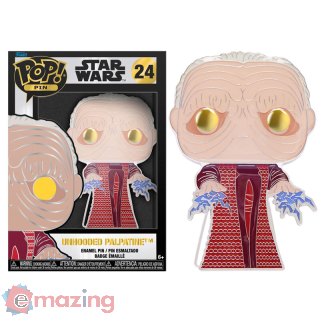 STAR WARS - Funko Pop Large Enamel Pin N° 24 - Unhooded Palpatine