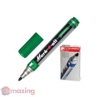 Marcatore Permanente Stabilo Mark 4 All 651/36 - Verde Punta Tonda