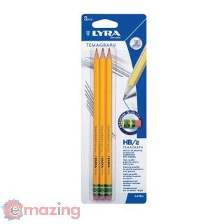 Matita di Grafite con Gomma Hb/2 - 3 Pz.
