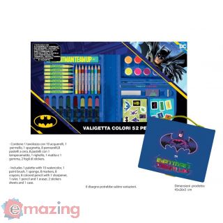 Batman Valigetta Colori 52 Pezzi