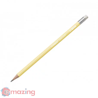 Matita Stabilo Swano Pastel 4908/01-HB - Gialla con Gomma HB2 1/2