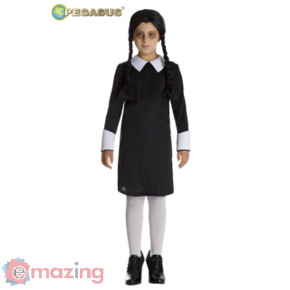 Vestito di Carnevale Mercoledì Addams 5-6 Anni H8157