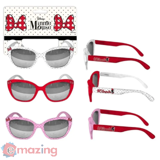 Occhiali da Sole Minnie Kids Pois Bianche/rosse