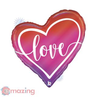 Palloncino Cuore Love Opalescente 35''