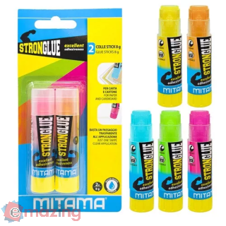 Colla Stick 8 Gr Stronglue Neon - 2 Pz.