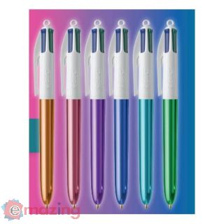 Penna 4 Colori a Scatto Shine Ass.