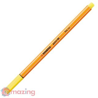 Penna Stabilo Point 88 88/24 - Giallo Limone con Punta Fine 0.4 mm