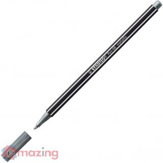 Pennarello Stabilo Pen 68 Metallic 68/805 - Argento Metallizzato con Punta Media