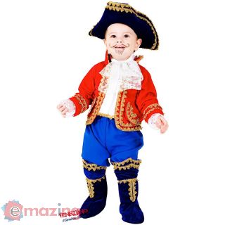 Vestito Carnevale Piccolo Capitano Età 0/3 (Pirata) Anni COD. 7703