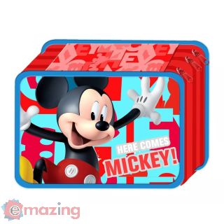 Topolino Astuccio Mickey Mo use 3 Zip Premium Rosso - 44 Pz.