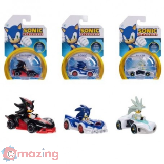 Veicolo + Personaggio Sonic Die-cast Assortiti
