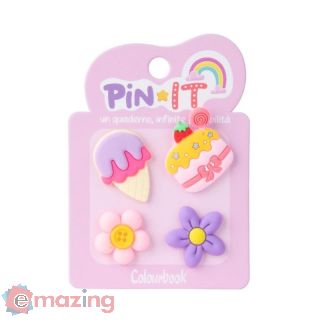 4 Spillette Decorative Ice Cream e Flowe