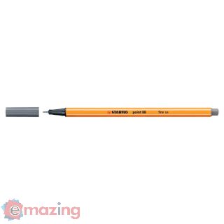 Penna Stabilo Point 88 88/96 - Grigio Scuro con Punta Fine 0.4 mm