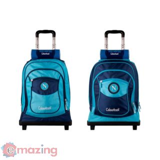 Zaino Trolley Azzurro + Sciarpa Napoli
