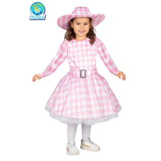 Vestito Carnevale Barbie Rosa Età 4/5 Anni COD. 0110 (83 cm)
