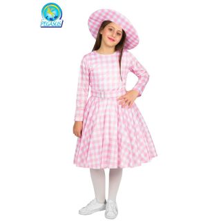 Vestito Carnevale Bambola Rosa Età 5/6 Anni COD. 1069