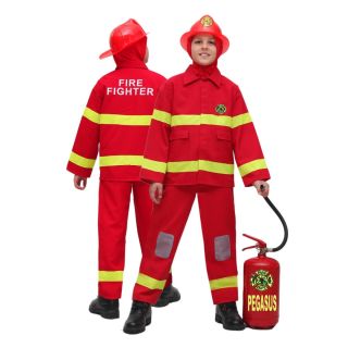 Vestito Carnevale Pompiere Età 6/7 Anni (107 cm) COD. 1539