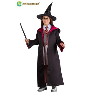 Vestito Carnevale Maga Età 8/9 Anni (Hermione, Harry Potter, Magia) (115 cm) COD. 1951