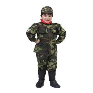 Vestito Carnevale Militare Età 25/36 Mesi COD. 2019 (73 cm)