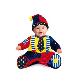 Vestito Piccolo Clown Taglia 3/6 Mesi 55 Cm