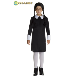 Vestito di Carnevale Mercoledì Addams 3/4 Anni 78 cm