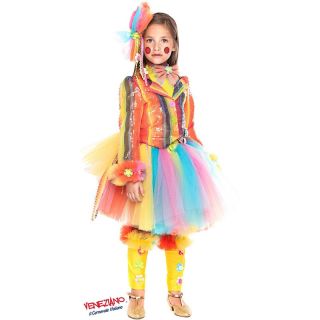 Vestito Carnevale Pagliaccetta Prestige Ragazza Età 7/10 Anni COD. 28037