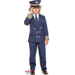 Vestito Carnevale Pilota di Linea Baby Età 3/6 Anni COD. 28024