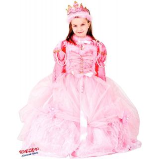 Vestito Carnevale Principessa al Ballo Lusso Età 7/10 Anni COD. 8917