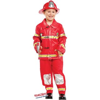Vestito Carnevale Vigile del Fuoco Età 7/10 Anni (Pompiere) COD. 53850