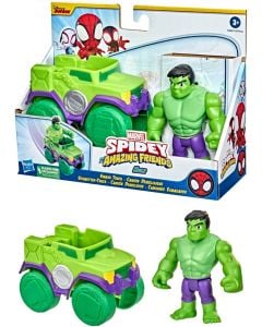 Spidey and his amazing friends Hulk con veicolo Smash Truck