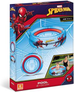 Spiderman piscina gonfiabile 2 anelli 100 cm 