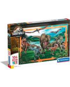 Puzzle super color Jurassic World 104 pezzi