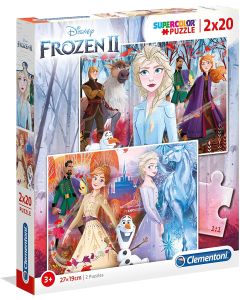 Puzzle supercolor Frozen 2x20 pezzi