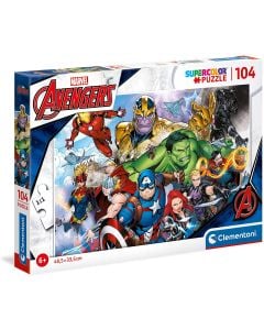 Avengers Puzzle Supercolor da 104 Pezzi