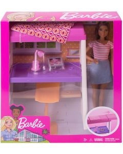 Barbie + Arredamento Loft Letto / Scrivaia
