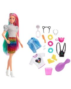 Barbie bambola bionda con capelli con funzione cambia colore 